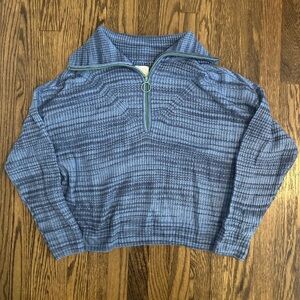 Knit Aerie Quarter Zip Sweater